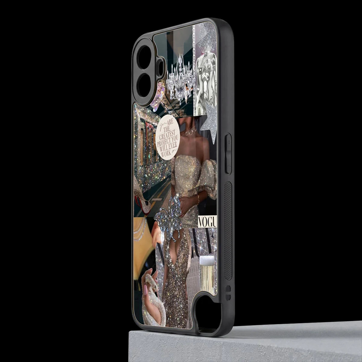 Glam Chic cmf nothing phone 1 mobile cover | shockproof glass phone case
