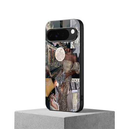 Glam Chic google pixel 10 pro xl mobile cover | shockproof glass phone case