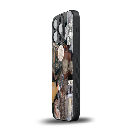Glam Chic iphone 13 pro mobile cover | shockproof glass phone case