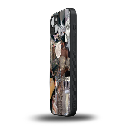 Glam Chic iphone 14 mobile cover | shockproof glass phone case