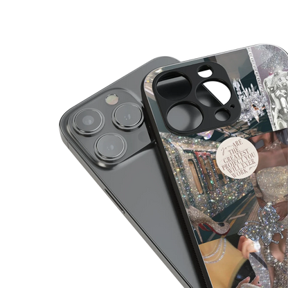 Glam Chic stylish phone case for iphone 16 pro max | glossy glass and slim fit