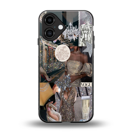 Glam Chic Phone Case for Iphone 16 | Glass Case