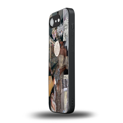Glam Chic iphone 16e mobile cover | shockproof glass phone case