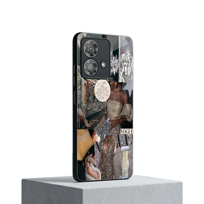 Glam Chic motorola edge 40 neo 5g mobile cover | shockproof glass phone case