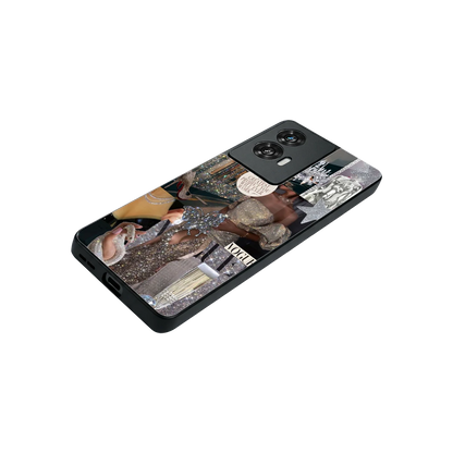 Glam Chic stylish phone case for motorola edge 50 fusion | glossy glass and slim fit