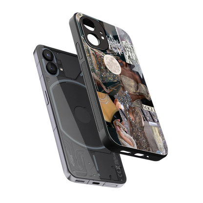 Glam Chic sleek nothing phone 1 cover with tempered glass back and TPU edges