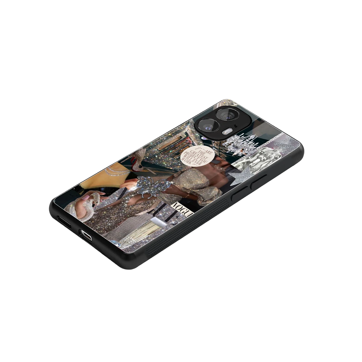 Glam Chic stylish phone case for nothing phone 2 | glossy glass and slim fit