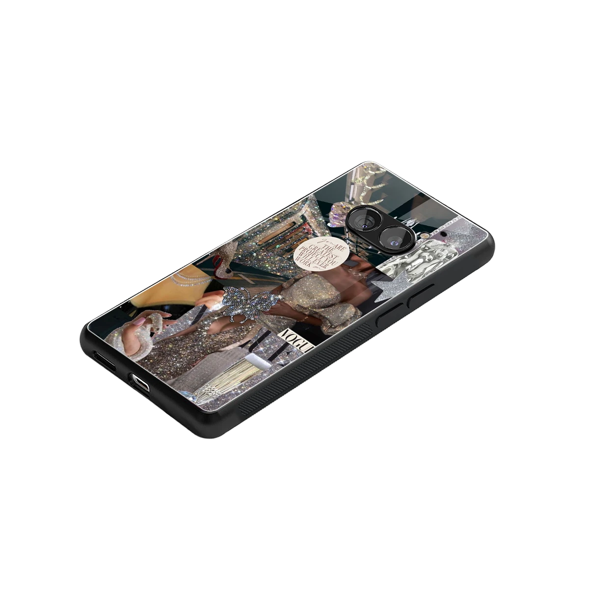 Glam Chic stylish phone case for nothing phone 2a | glossy glass and slim fit