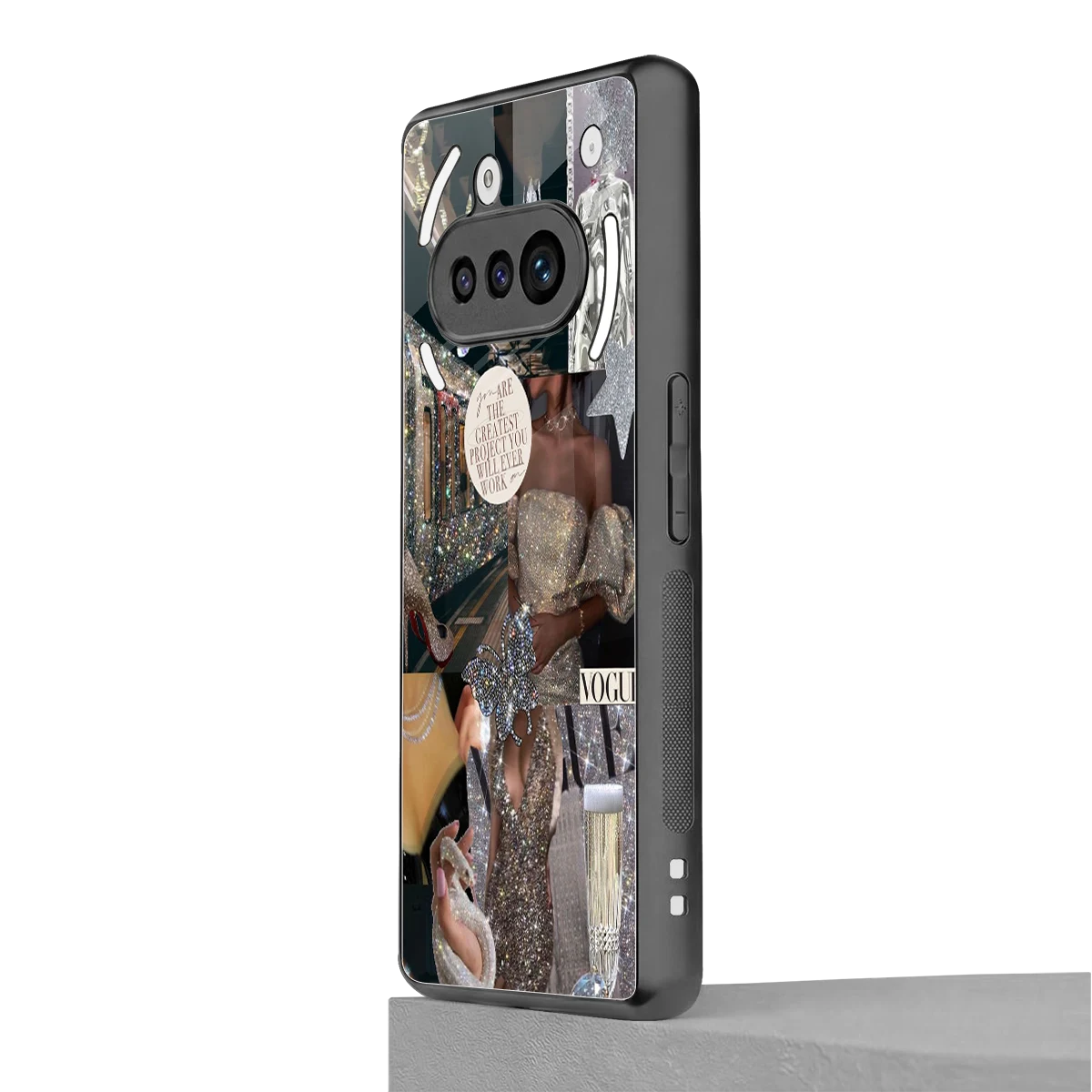 Glam Chic nothing phone 3a mobile cover | shockproof glass phone case