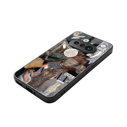 Glam Chic stylish phone case for nothing phone 3a | glossy glass and slim fit