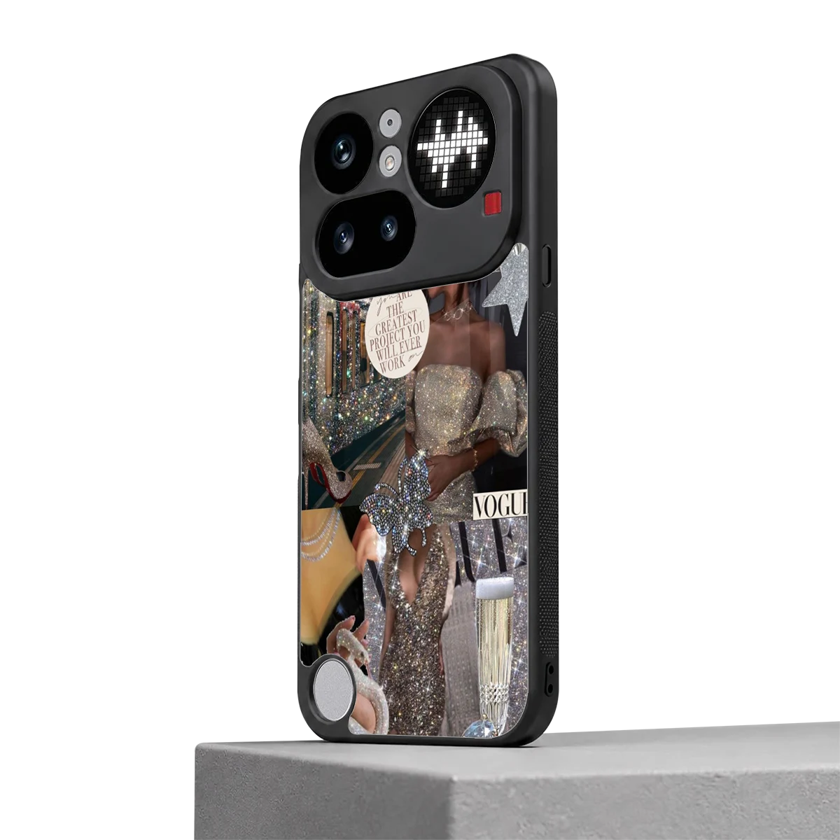 Glam Chic nothing phone 4a pro mobile cover | shockproof glass phone case