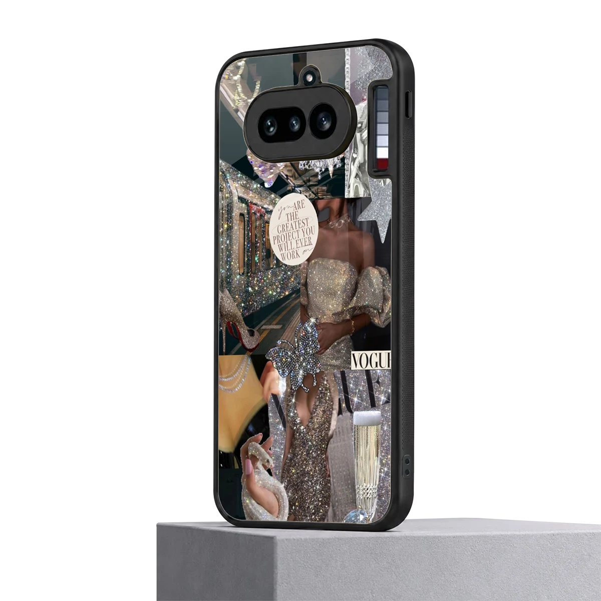 Glam Chic nothing phone 4a mobile cover | shockproof glass phone case