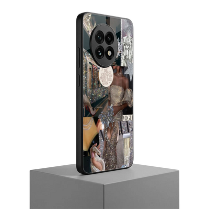Glam Chic oneplus 13r mobile cover | shockproof glass phone case