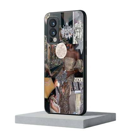 Glam Chic oneplus nord 2 mobile cover | shockproof glass phone case