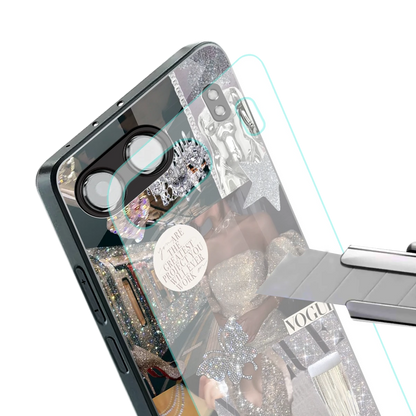 Glam Chic stylish phone case for oneplus nord 4 | glossy glass and slim fit