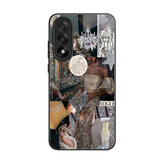 Glam Chic back phone cover | glass case for oneplus nord 5