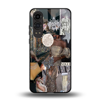 Glam Chic back phone cover | glass case for oneplus nord ce 4 lite