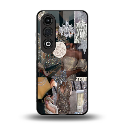 Glam Chic back phone cover | glass case for oneplus nord ce 4