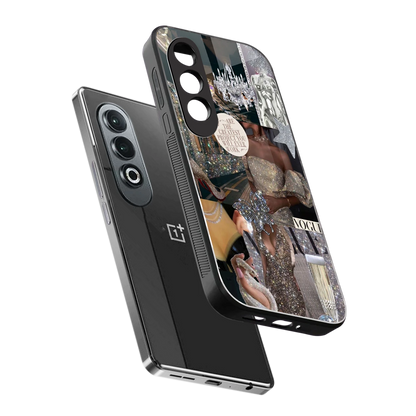 Glam Chic sleek oneplus nord ce 4 cover with tempered glass back and TPU edges