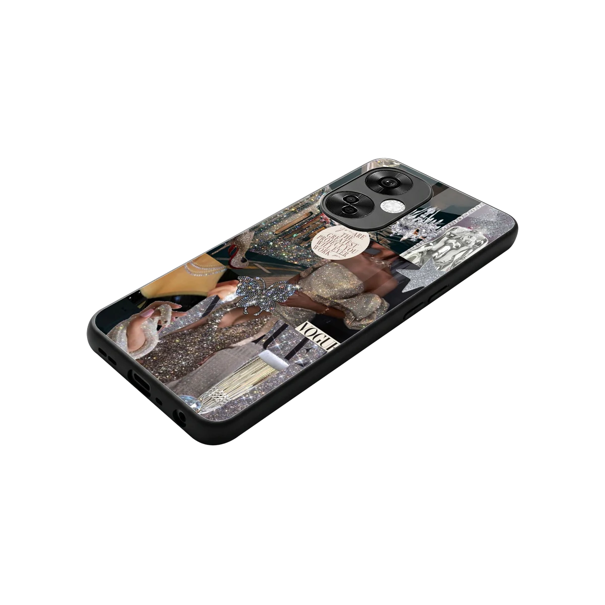 Glam Chic stylish phone case for oneplus nord ce 3 lite | glossy glass and slim fit