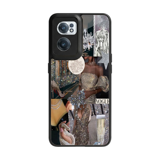 Glam Chic back phone cover | glass case for oneplus nord ce 2