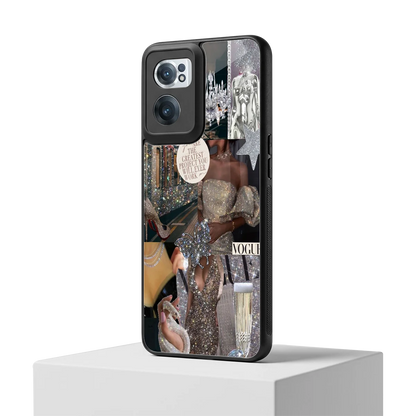 Glam Chic oneplus nord ce 2 mobile cover | shockproof glass phone case