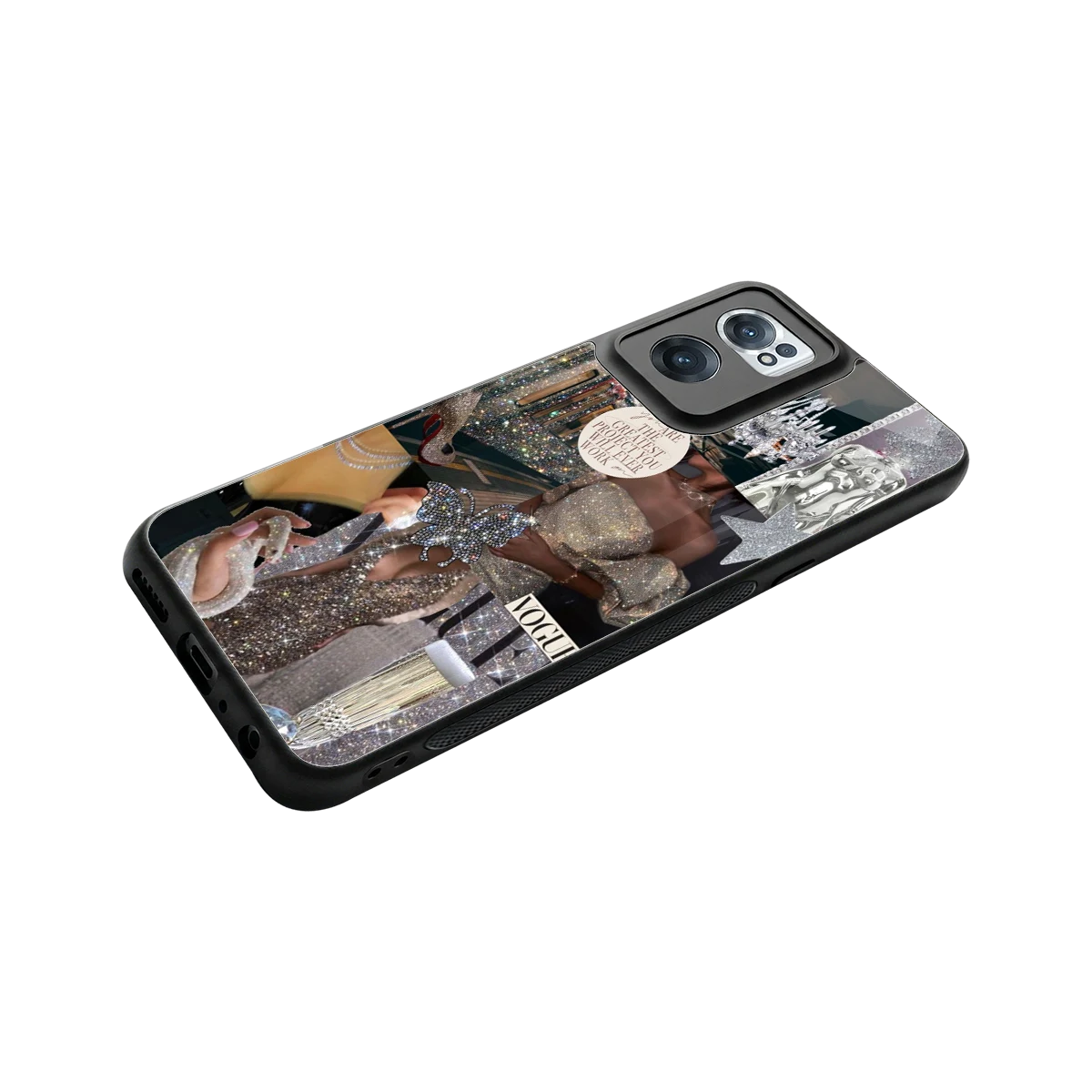 Glam Chic stylish phone case for oneplus nord ce 2 | glossy glass and slim fit