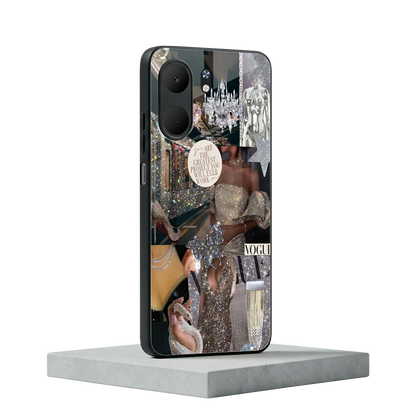 Glam Chic oppo a5x 5g mobile cover | shockproof glass phone case