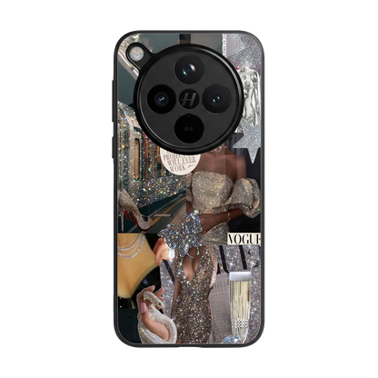 Glam Chic back phone cover | glass case for oppo find x8