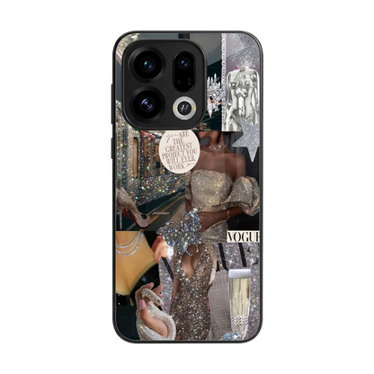 Glam Chic back phone cover | glass case for oppo find x9