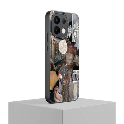 Glam Chic oppo k13 5g mobile cover | shockproof glass phone case
