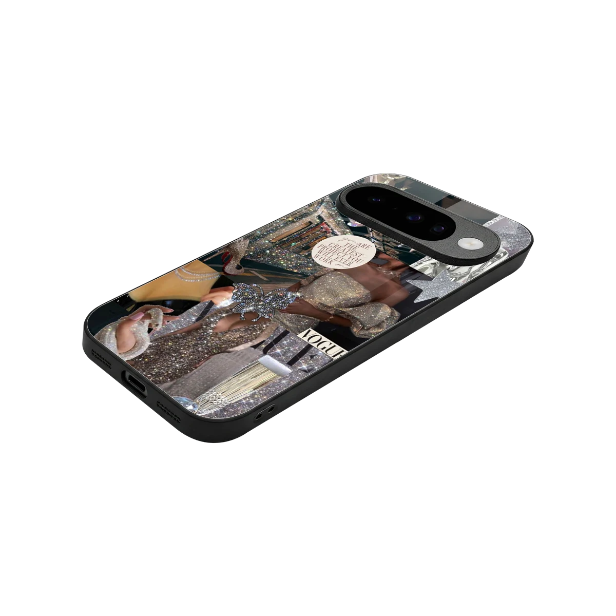 Glam Chic stylish phone case for google pixel 10 | glossy glass and slim fit