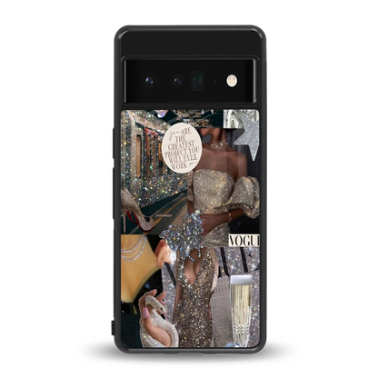 Glam Chic back phone cover | glass case for google pixel 6 pro