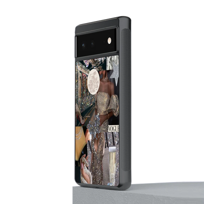 Glam Chic stylish phone case for google pixel 6 | glossy glass and slim fit