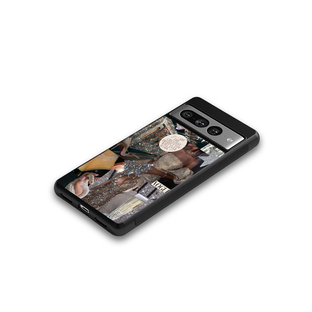 Glam Chic google pixel 7 pro mobile cover | shockproof glass phone case