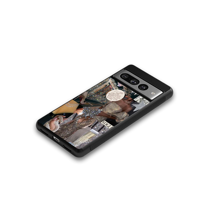 Glam Chic google pixel 7 pro mobile cover | shockproof glass phone case