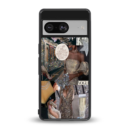 Glam Chic back phone cover | glass case for google pixel 8