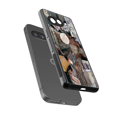 Glam Chic sleek google pixel 10a cover with tempered glass back and TPU edges