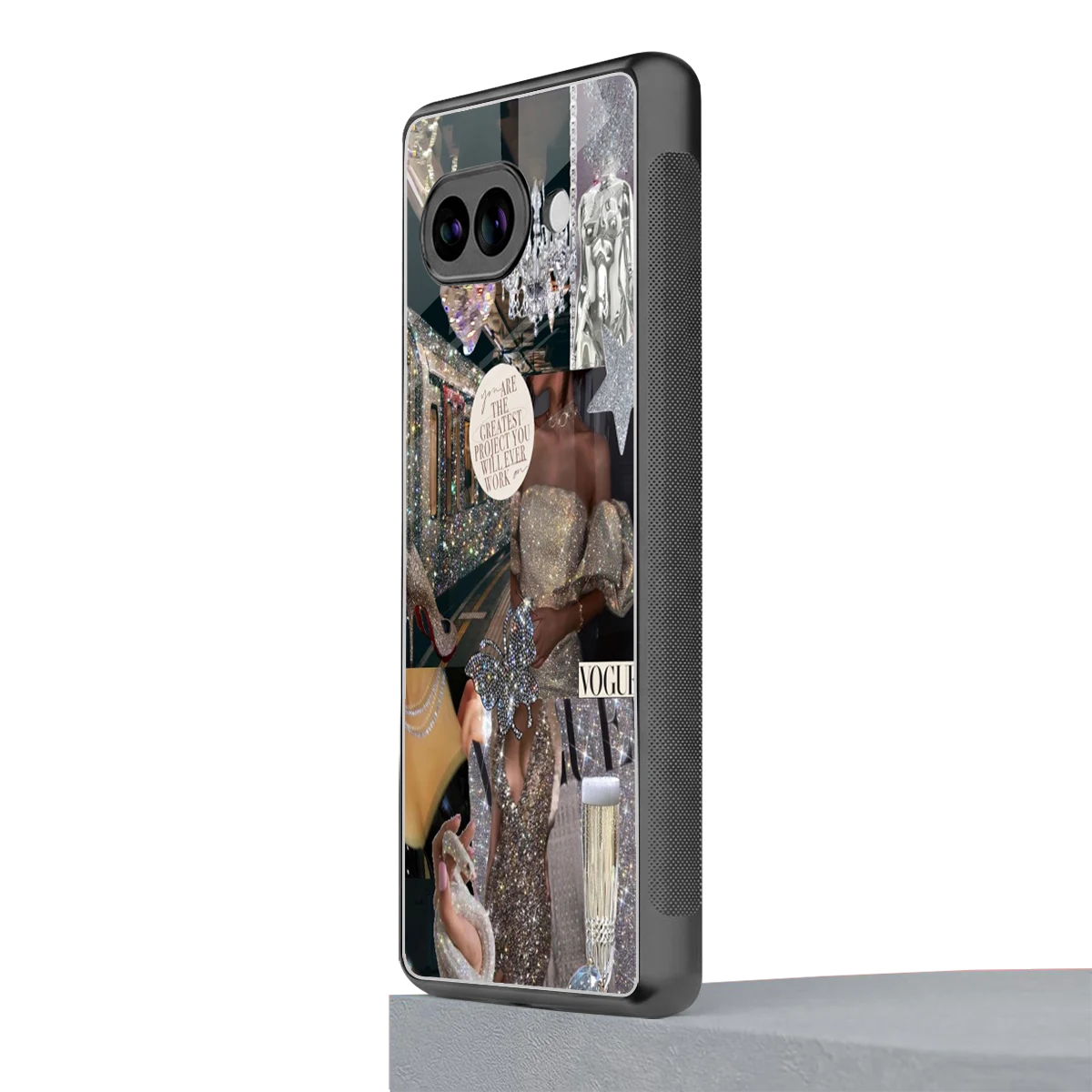 Glam Chic google pixel 10a mobile cover | shockproof glass phone case