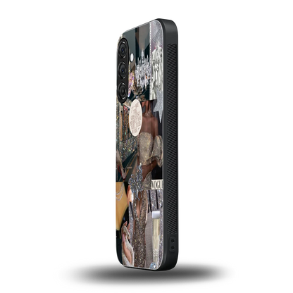 Glam Chic samsung galaxy a55 5g mobile cover | shockproof glass phone case