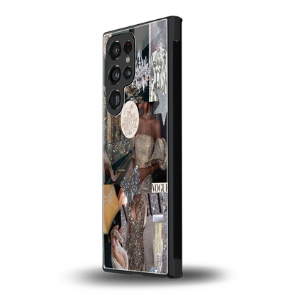 Glam Chic samsung galaxy s23 ultra mobile cover | shockproof glass phone case