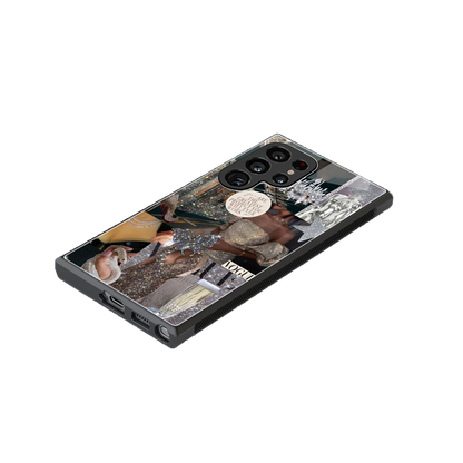 Glam Chic stylish phone case for samsung galaxy s24 ultra | glossy glass and slim fit