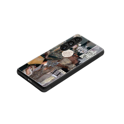 Glam Chic stylish phone case for samsung galaxy s25 fe | glossy glass and slim fit