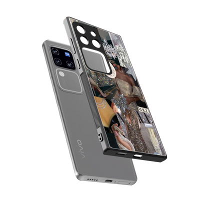 Glam Chic sleekvivo v30 pro cover with tempered glass back and TPU edges