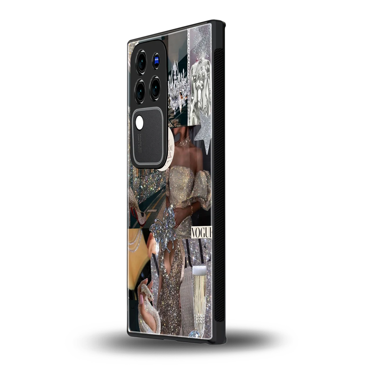 Glam Chicvivo v30 pro mobile cover | shockproof glass phone case