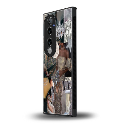 Glam Chic vivo v40 pro mobile cover | shockproof glass phone case