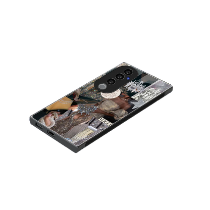 Glam Chic stylish phone case for vivo v40 pro | glossy glass and slim fit