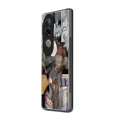 Glam Chic vivo v40e mobile cover | shockproof glass phone case
