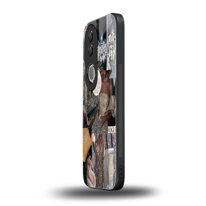 Glam Chic vivo v50 mobile cover | shockproof glass phone case