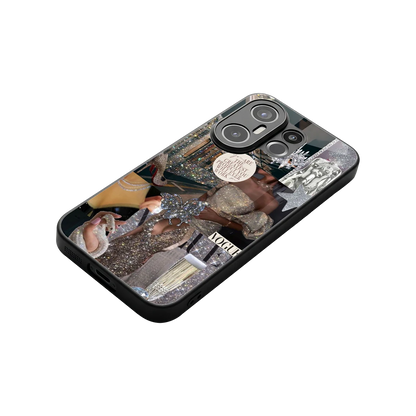 Glam Chic stylish phone case for vivo x200 fe | glossy glass and slim fit